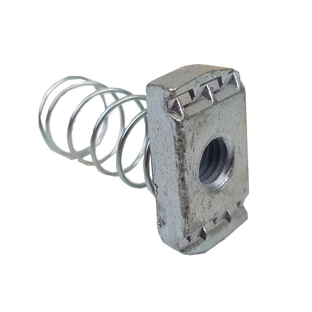 Federkanalmuttern aus Edelstahl, M8-Federmutter, Federbeinmutter mit Feder