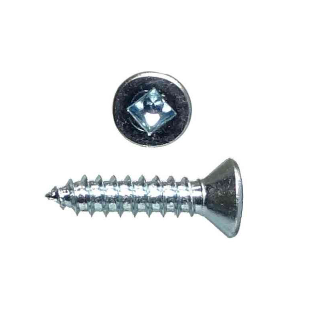 Verzinkte Spanplattenschrauben mit Senkkopf und Vierkantantrieb