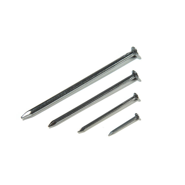 Hochwertiger, kohlenstoffarmer Stahl Q195 Q235, verzinkter blanker Stahl, glatte Schaftnägel