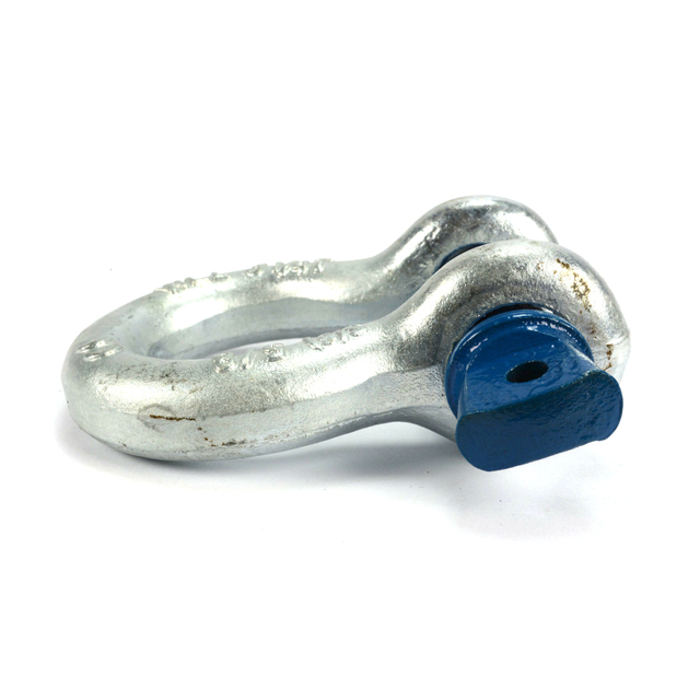 Robuste, verzinkte, geschmiedete Stahl-G-209-Schraubbolzen-Hebeankerschäkel, Bügelschäkel für Rigging