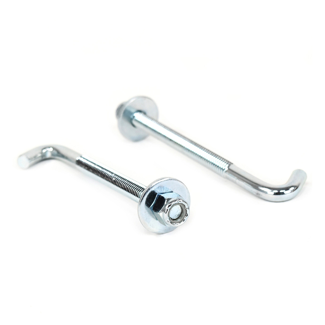 Verzinkter Grobgewinde-J-Bolzen mit Mutter