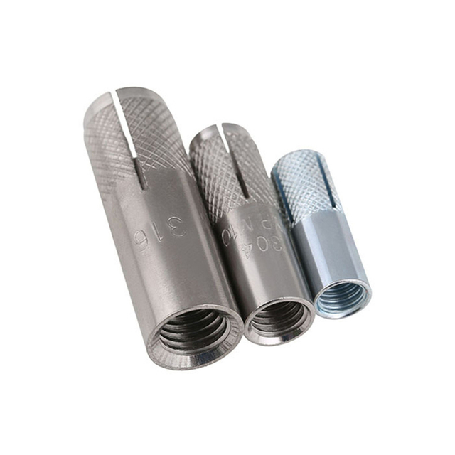 Hochwertige, gerändelte Drop-In-Anker aus verzinktem Kohlenstoffstahl und Beton