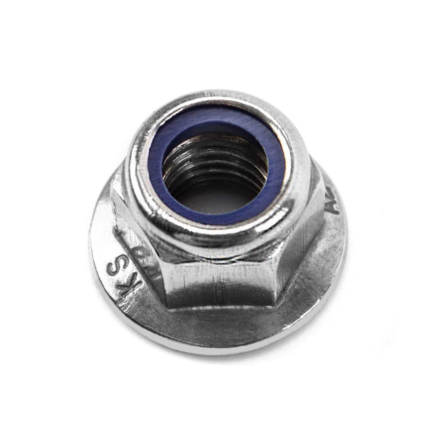 DIN6926 304 Edelstahl Sechskant-Flanschmutter Sechskant-Nylon-Sicherungsmutter