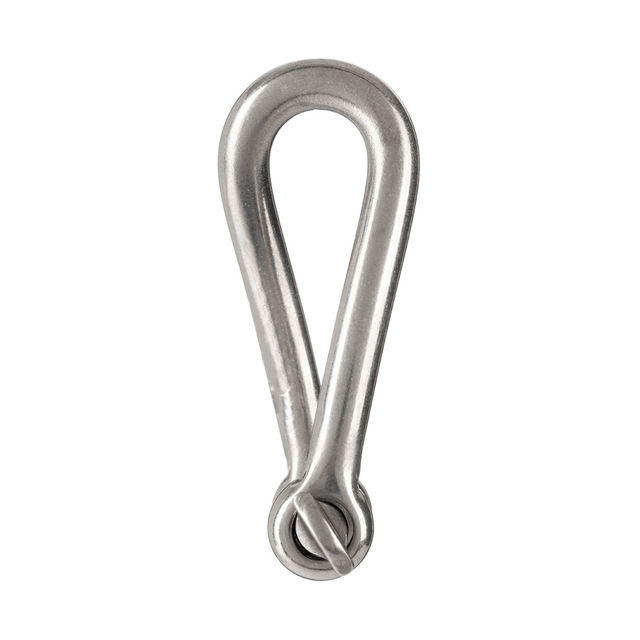 Gedrehter Schäkel aus Edelstahl mit Schraubstift