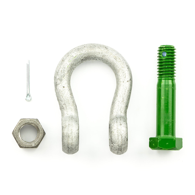US-Typ Bolzenankerschäkel G2130 Hochleistungs-Bügelschäkel aus verzinktem Stahl mit Mutter