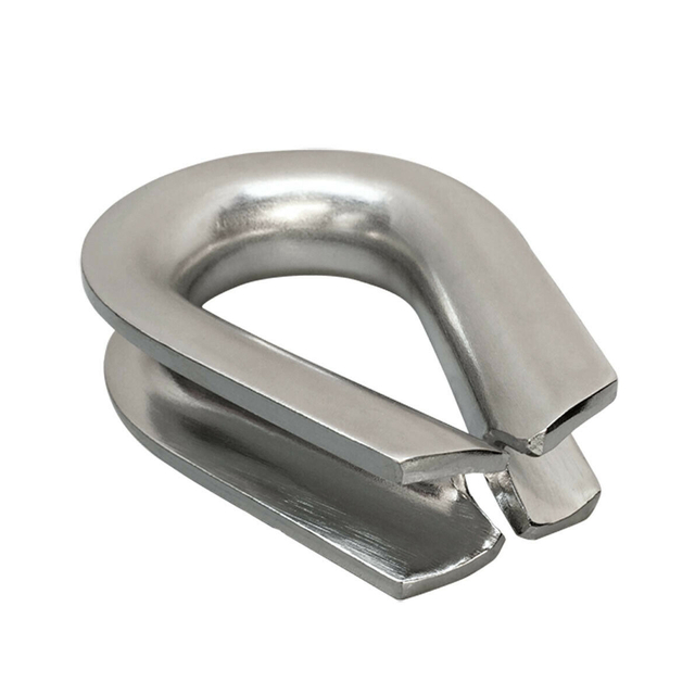 Edelstahl 316 Drahtseilkausche Marinequalität Kabelkausche Takelage Din6899