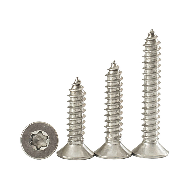 Flachkopf-Torx-Blechschrauben aus Edelstahl 304 mit Vollgewinde
