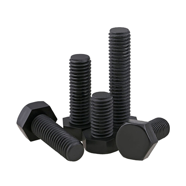 Nylon-Sechskantschraube, metrisches Gewinde, Kunststoff-Sechskantschraube, schwarz