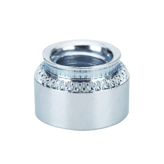 Selbstklemmende Mutter mit grobem Gewinde, kohlenstoffarmer Stahl, verzinkt