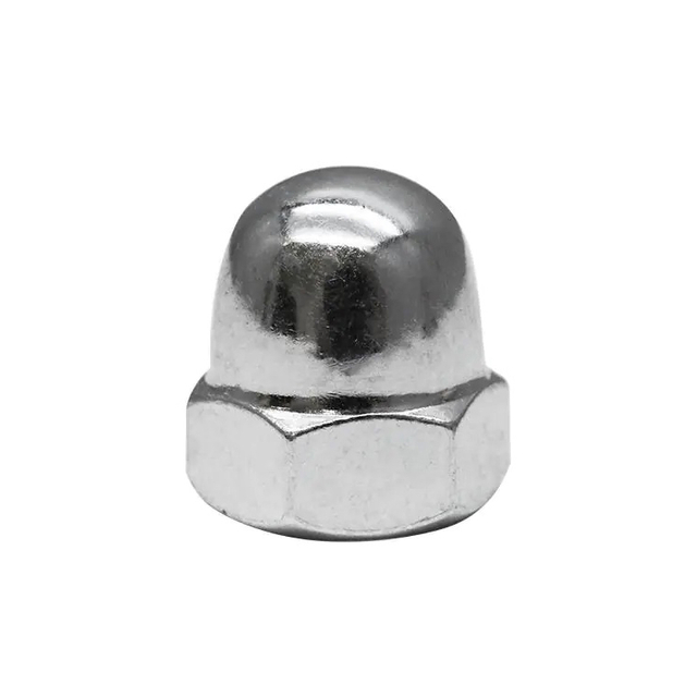 Sechskant-Eichelmutter, Edelstahl 304, Sechskant-Halbkreiskappe, Abdeckmuttern, Kuppelmuttern