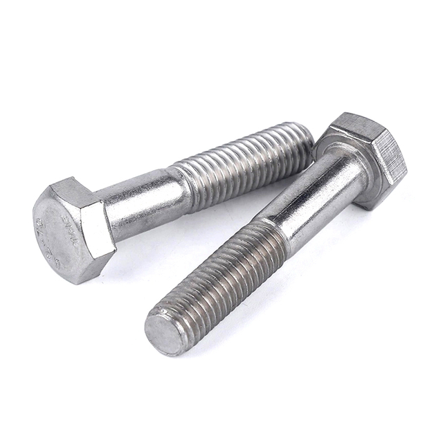 DIN931 Edelstahl 304 A2-70 A2-80 Halbgewinde-Außensechskantschraube