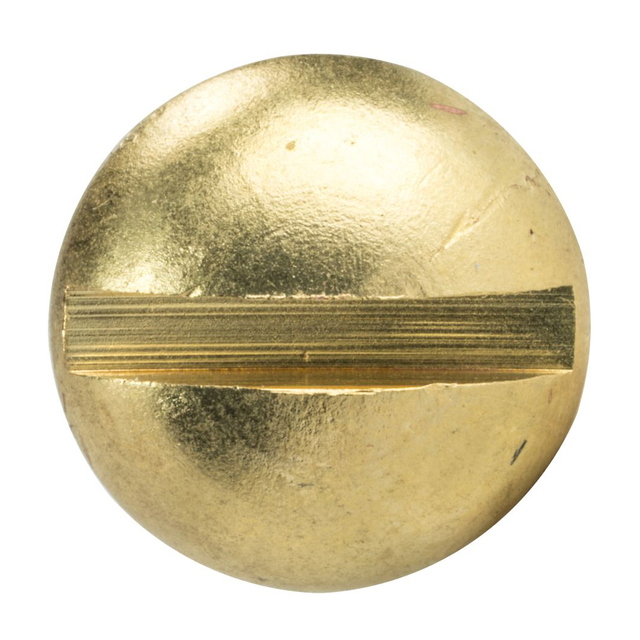 DIN 96 Blechschrauben aus Messinglegierung mit Schlitz und rundem Kopf für Holz