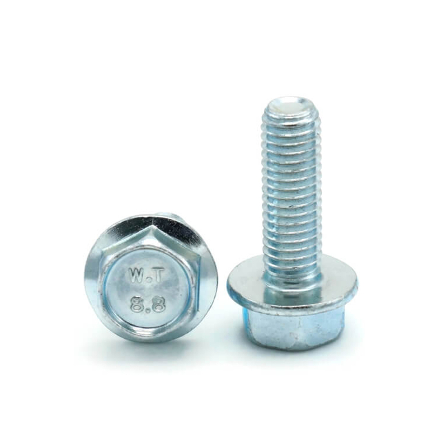 Niedriger Preis Hochwertige metrische DIN6921 Standard-Sechskantflanschschraube aus verzinktem Kohlenstoffstahl