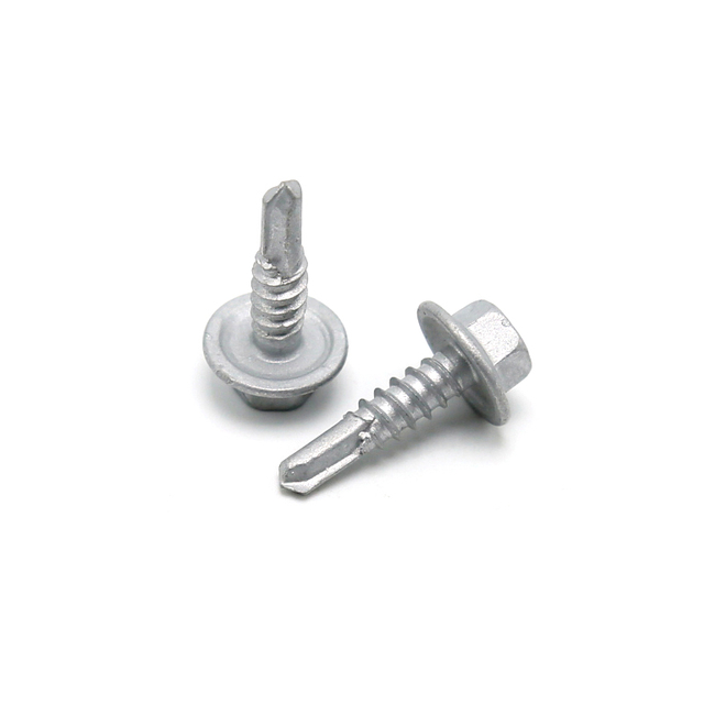 Selbstbohrende Schraube mit Ruspert-Beschichtung und Sechskantflanschkopf für dicken Stahl